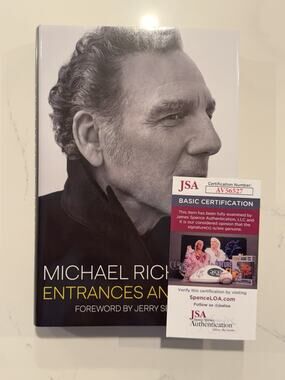 MICHAEL RICHARDS Seinfeld Kramer SIGNED ENTRANCES EXITS Book AUTOGRAPHED COA #1